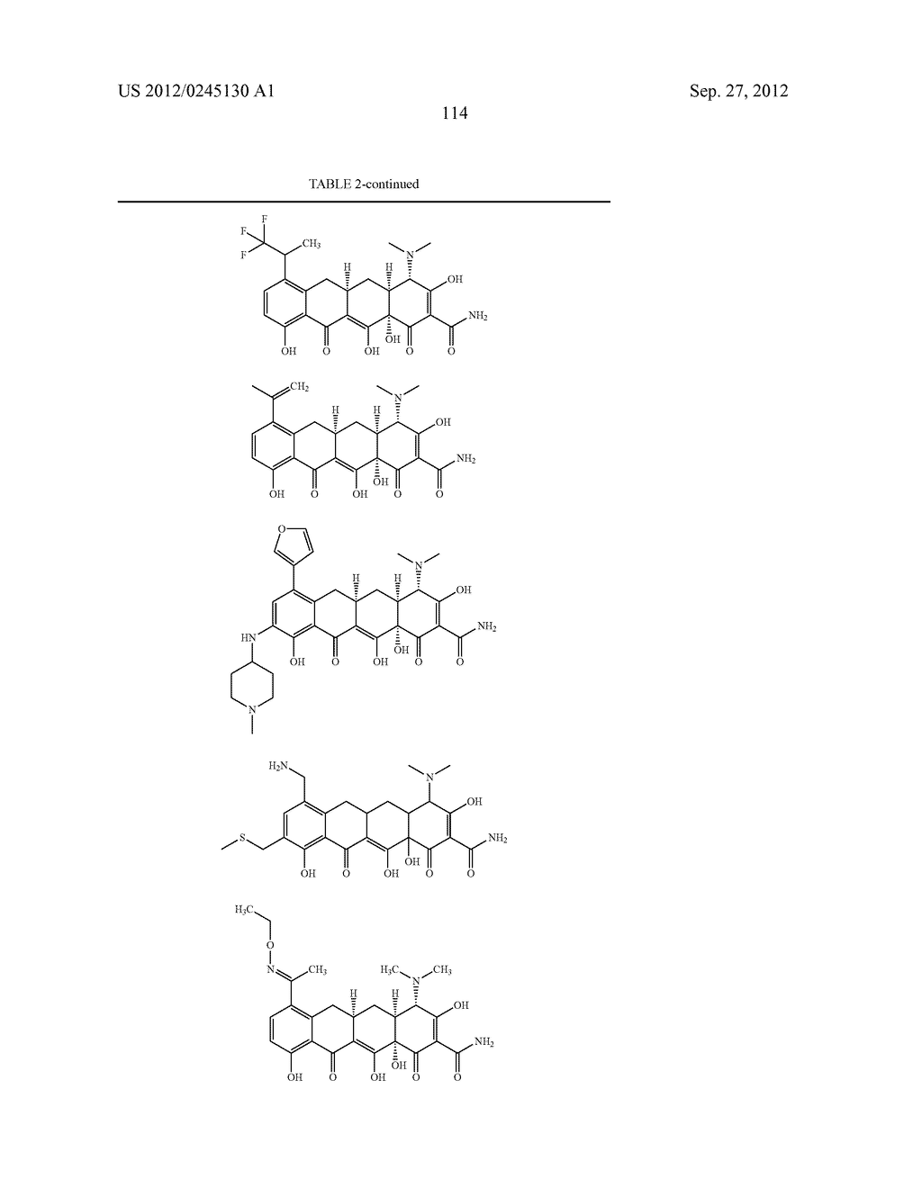 Methods of Using Substituted Tetracycline Compounds to Modulate RNA - diagram, schematic, and image 116