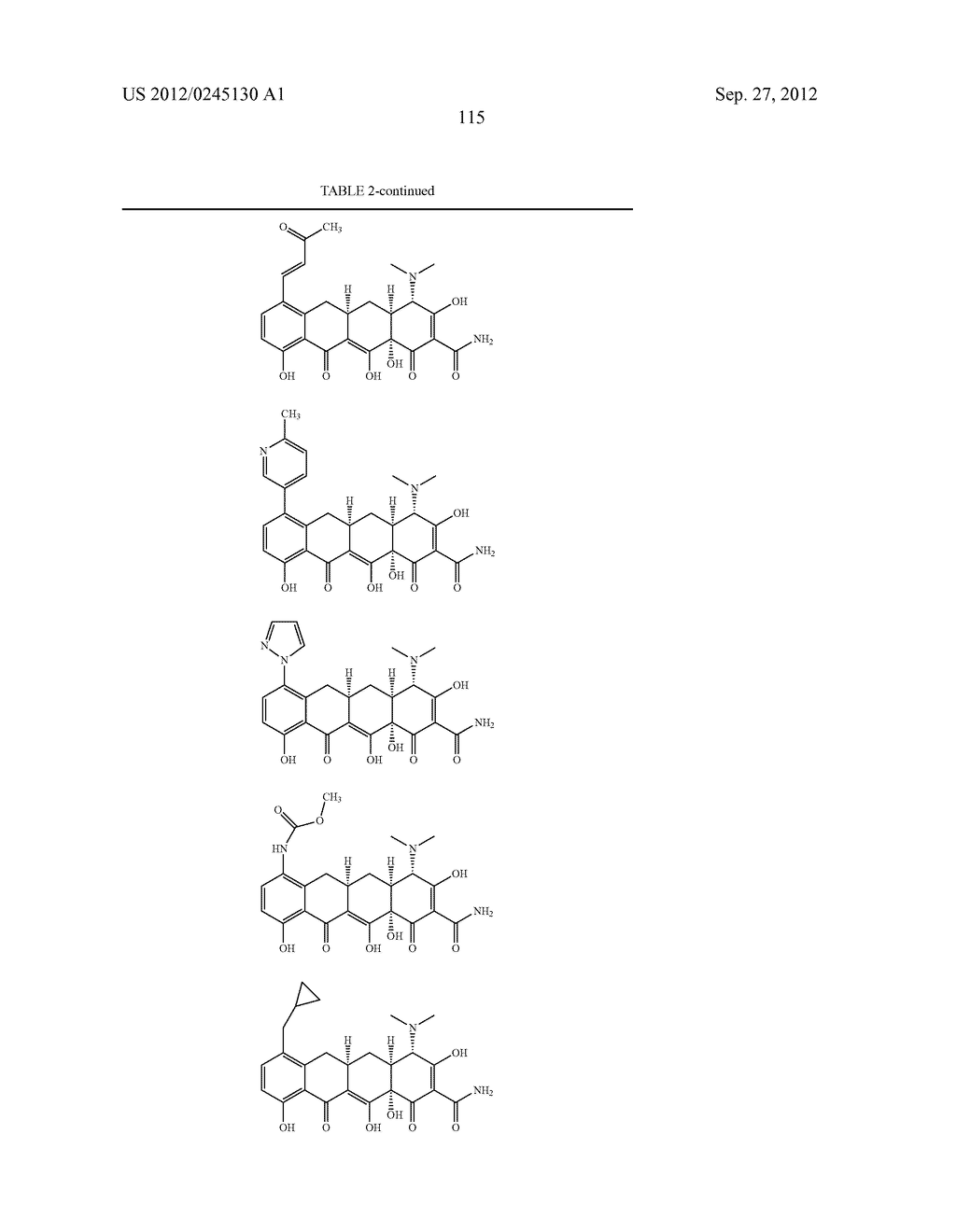 Methods of Using Substituted Tetracycline Compounds to Modulate RNA - diagram, schematic, and image 117