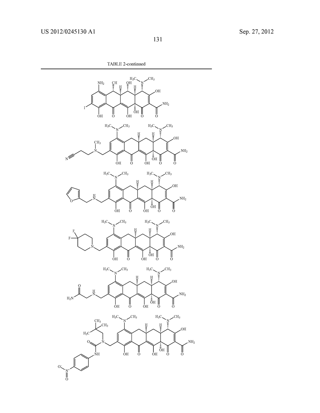 Methods of Using Substituted Tetracycline Compounds to Modulate RNA - diagram, schematic, and image 133