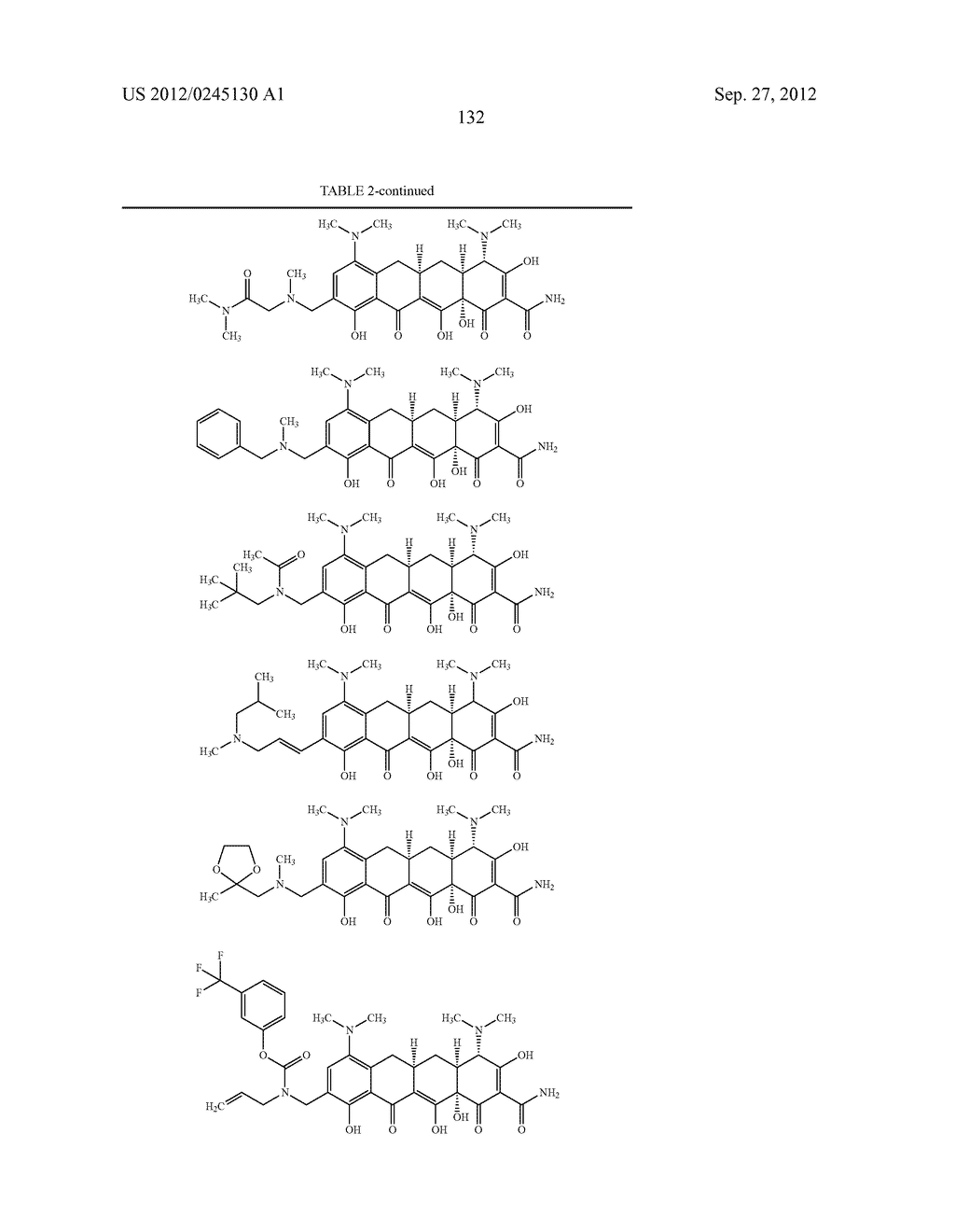Methods of Using Substituted Tetracycline Compounds to Modulate RNA - diagram, schematic, and image 134