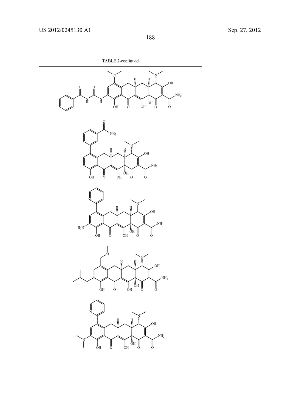 Methods of Using Substituted Tetracycline Compounds to Modulate RNA - diagram, schematic, and image 190