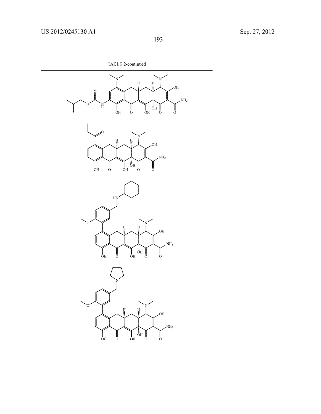 Methods of Using Substituted Tetracycline Compounds to Modulate RNA - diagram, schematic, and image 195