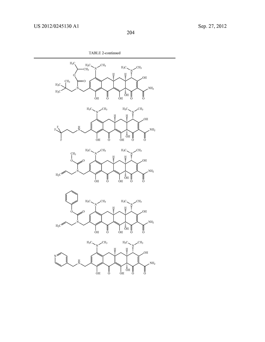 Methods of Using Substituted Tetracycline Compounds to Modulate RNA - diagram, schematic, and image 206