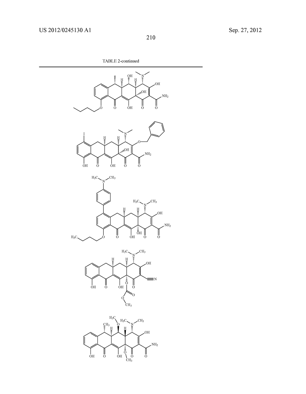 Methods of Using Substituted Tetracycline Compounds to Modulate RNA - diagram, schematic, and image 212