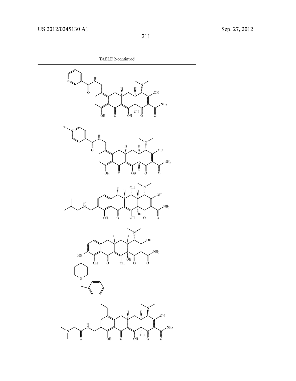 Methods of Using Substituted Tetracycline Compounds to Modulate RNA - diagram, schematic, and image 213