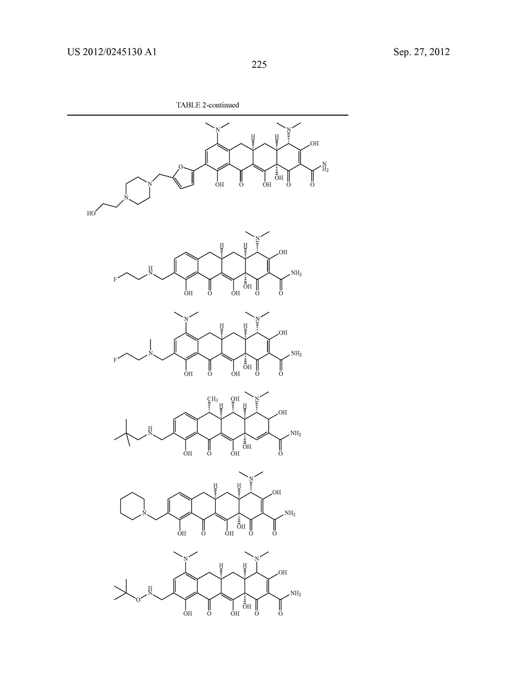 Methods of Using Substituted Tetracycline Compounds to Modulate RNA - diagram, schematic, and image 227