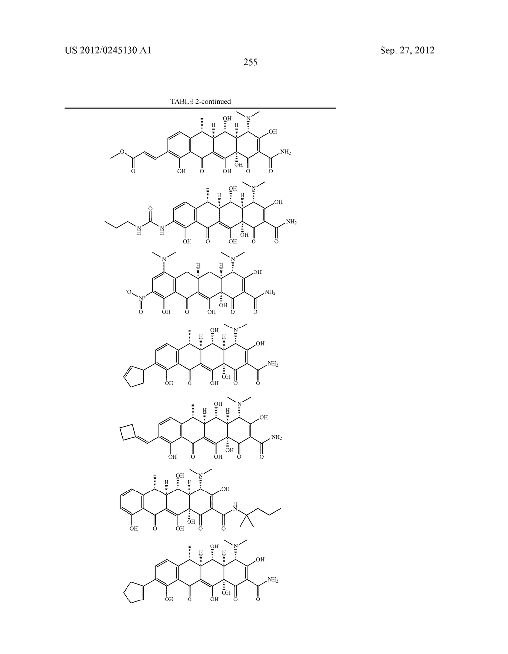 Methods of Using Substituted Tetracycline Compounds to Modulate RNA - diagram, schematic, and image 257