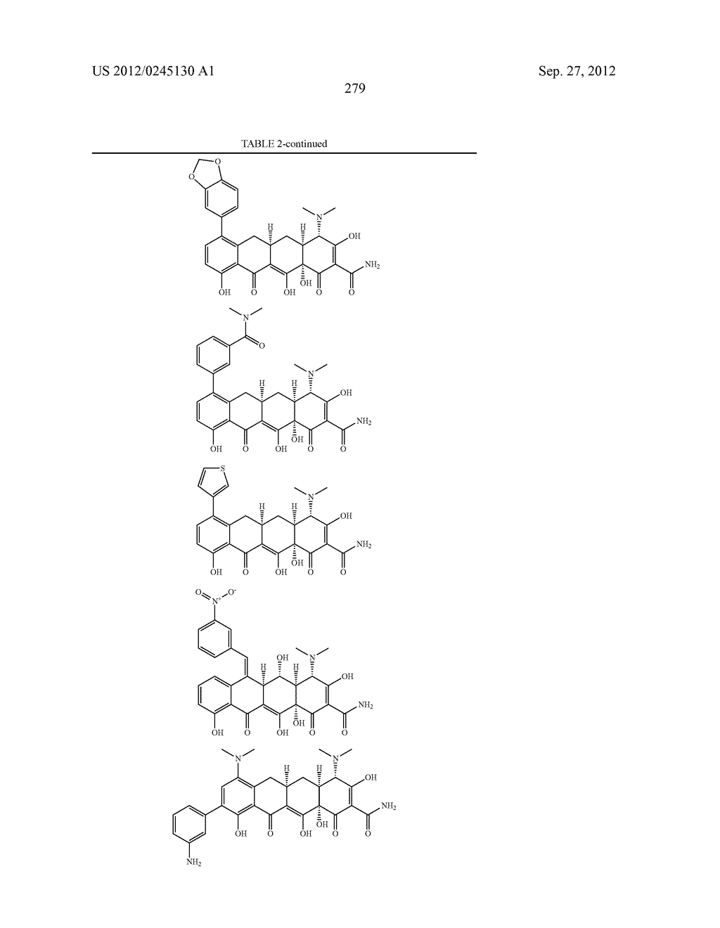 Methods of Using Substituted Tetracycline Compounds to Modulate RNA - diagram, schematic, and image 281