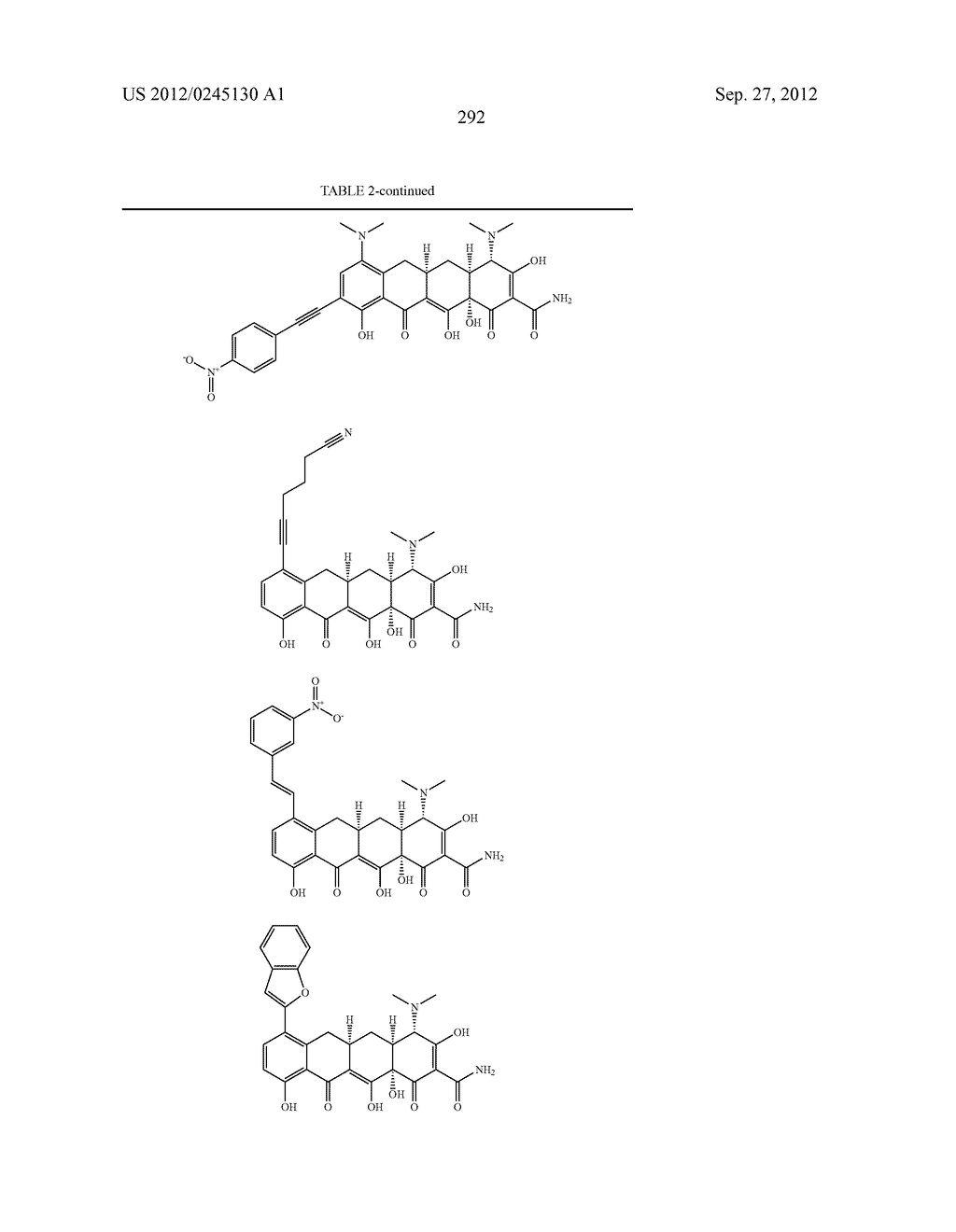 Methods of Using Substituted Tetracycline Compounds to Modulate RNA - diagram, schematic, and image 294