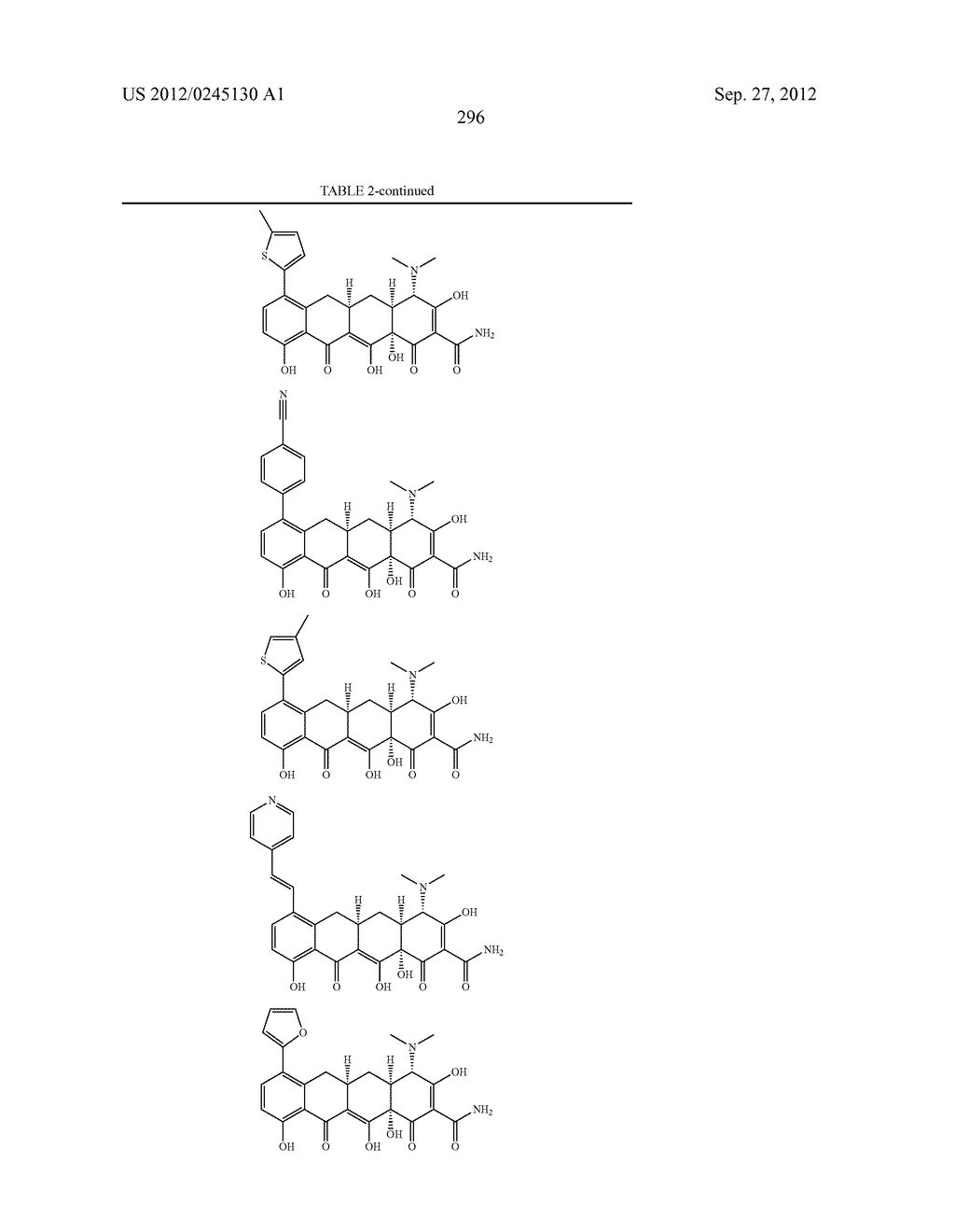 Methods of Using Substituted Tetracycline Compounds to Modulate RNA - diagram, schematic, and image 298