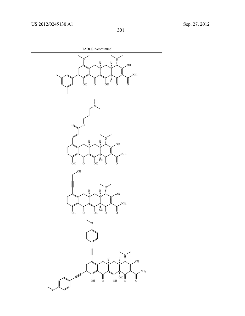 Methods of Using Substituted Tetracycline Compounds to Modulate RNA - diagram, schematic, and image 303