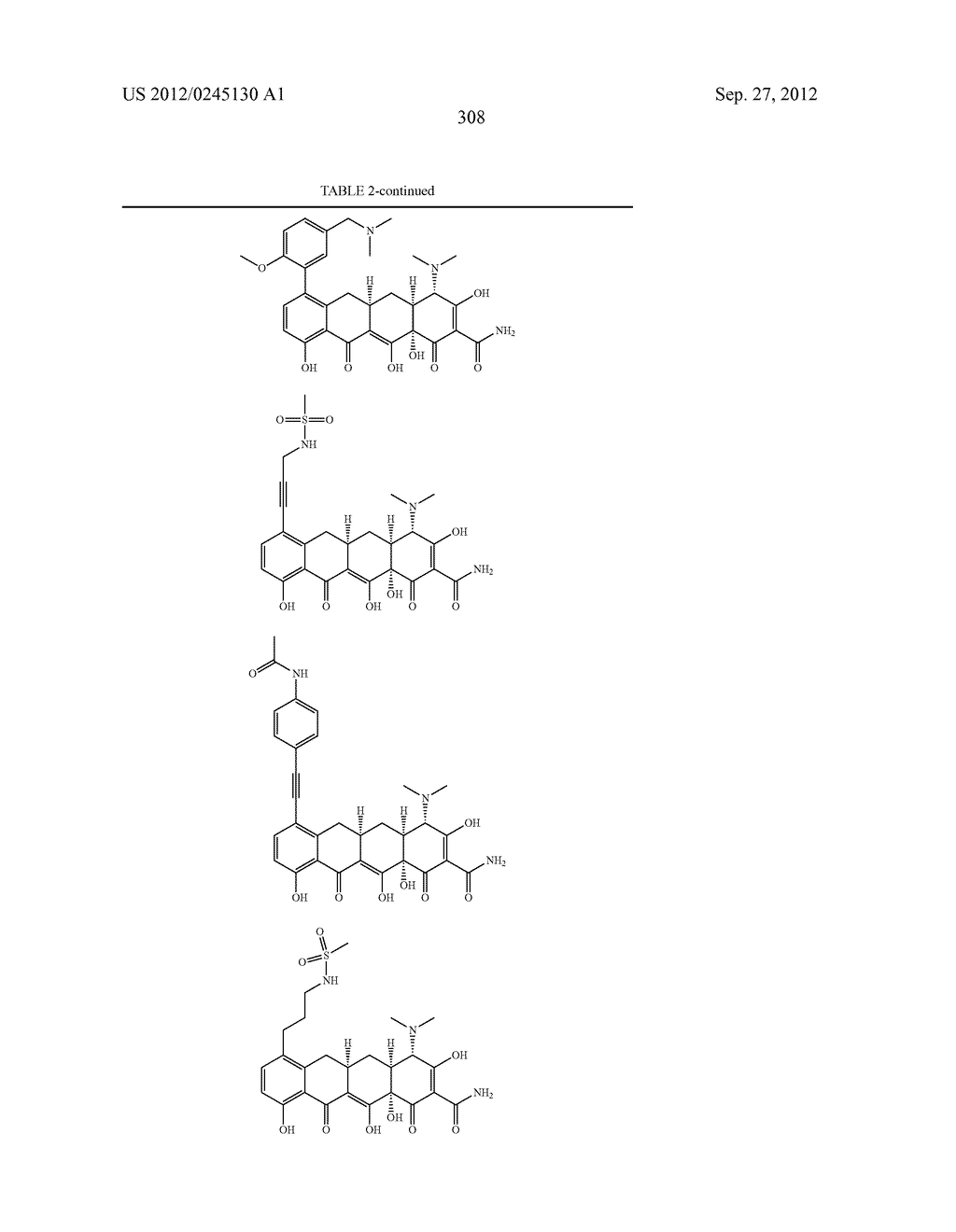 Methods of Using Substituted Tetracycline Compounds to Modulate RNA - diagram, schematic, and image 310