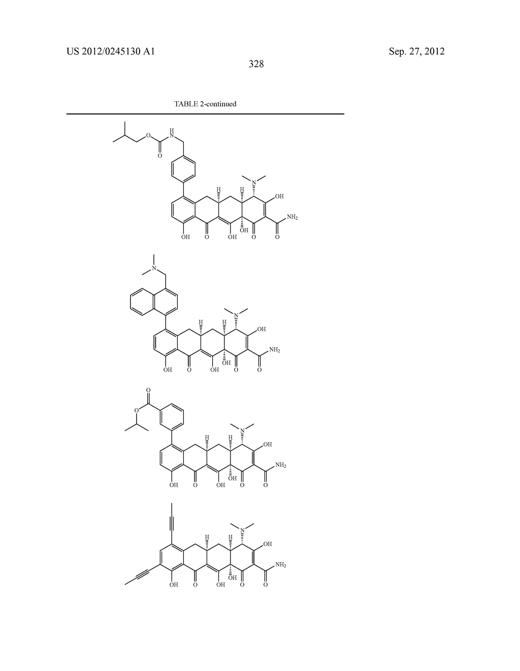 Methods of Using Substituted Tetracycline Compounds to Modulate RNA - diagram, schematic, and image 330