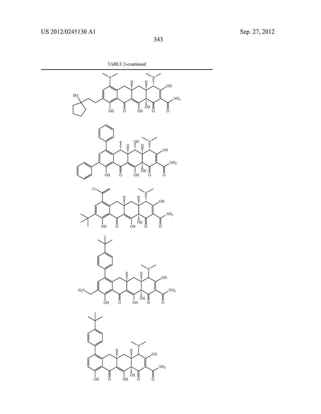 Methods of Using Substituted Tetracycline Compounds to Modulate RNA - diagram, schematic, and image 345