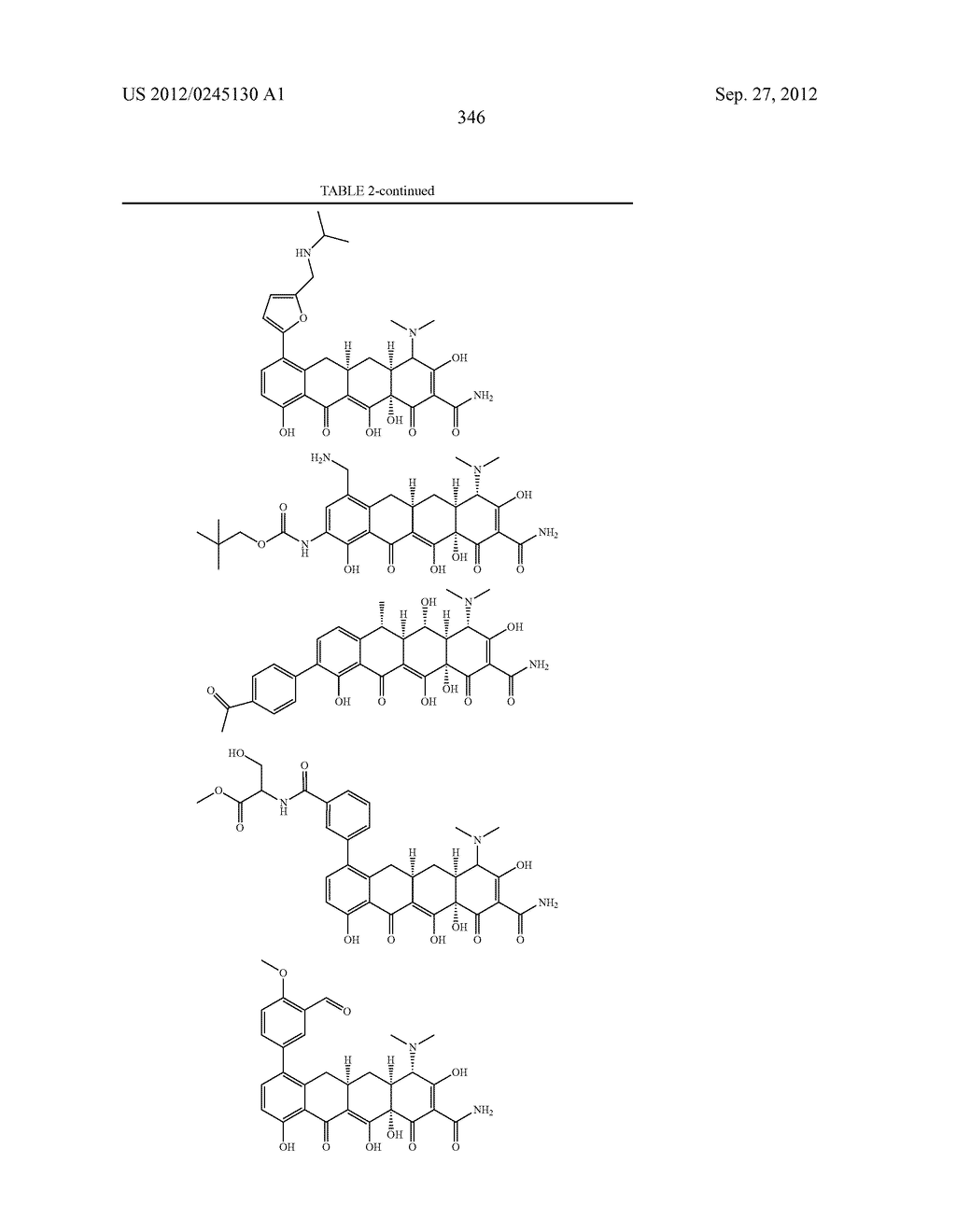 Methods of Using Substituted Tetracycline Compounds to Modulate RNA - diagram, schematic, and image 348