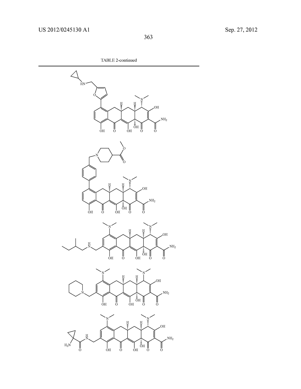 Methods of Using Substituted Tetracycline Compounds to Modulate RNA - diagram, schematic, and image 365