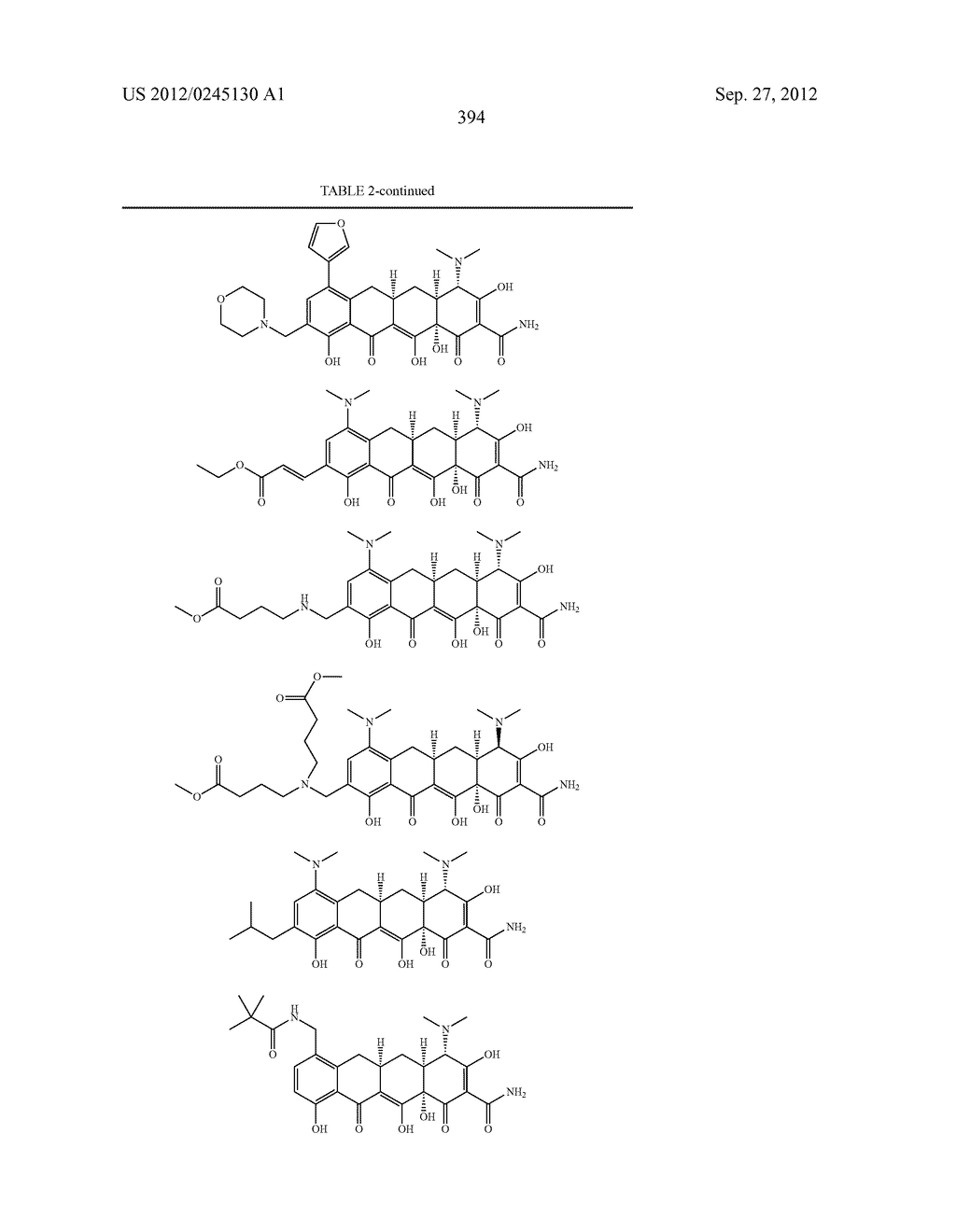 Methods of Using Substituted Tetracycline Compounds to Modulate RNA - diagram, schematic, and image 396