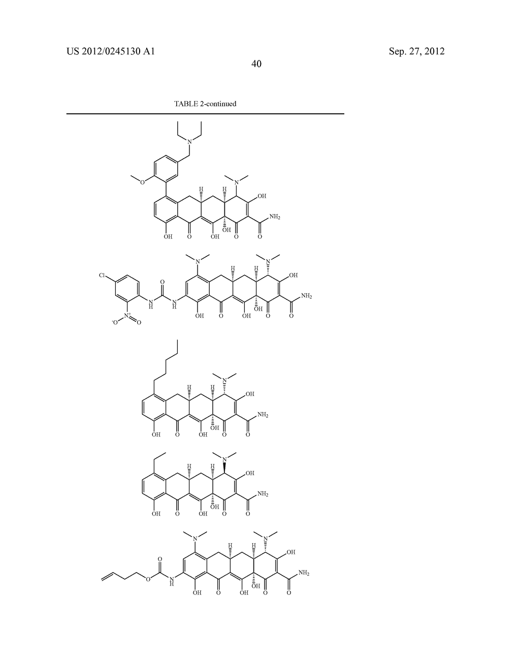 Methods of Using Substituted Tetracycline Compounds to Modulate RNA - diagram, schematic, and image 42