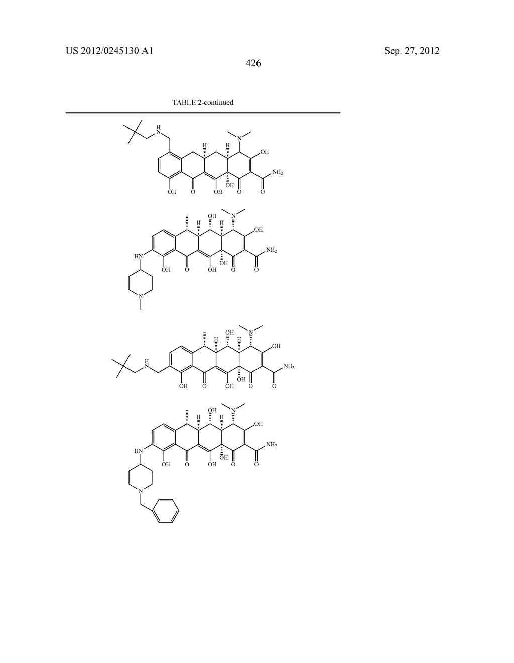 Methods of Using Substituted Tetracycline Compounds to Modulate RNA - diagram, schematic, and image 428