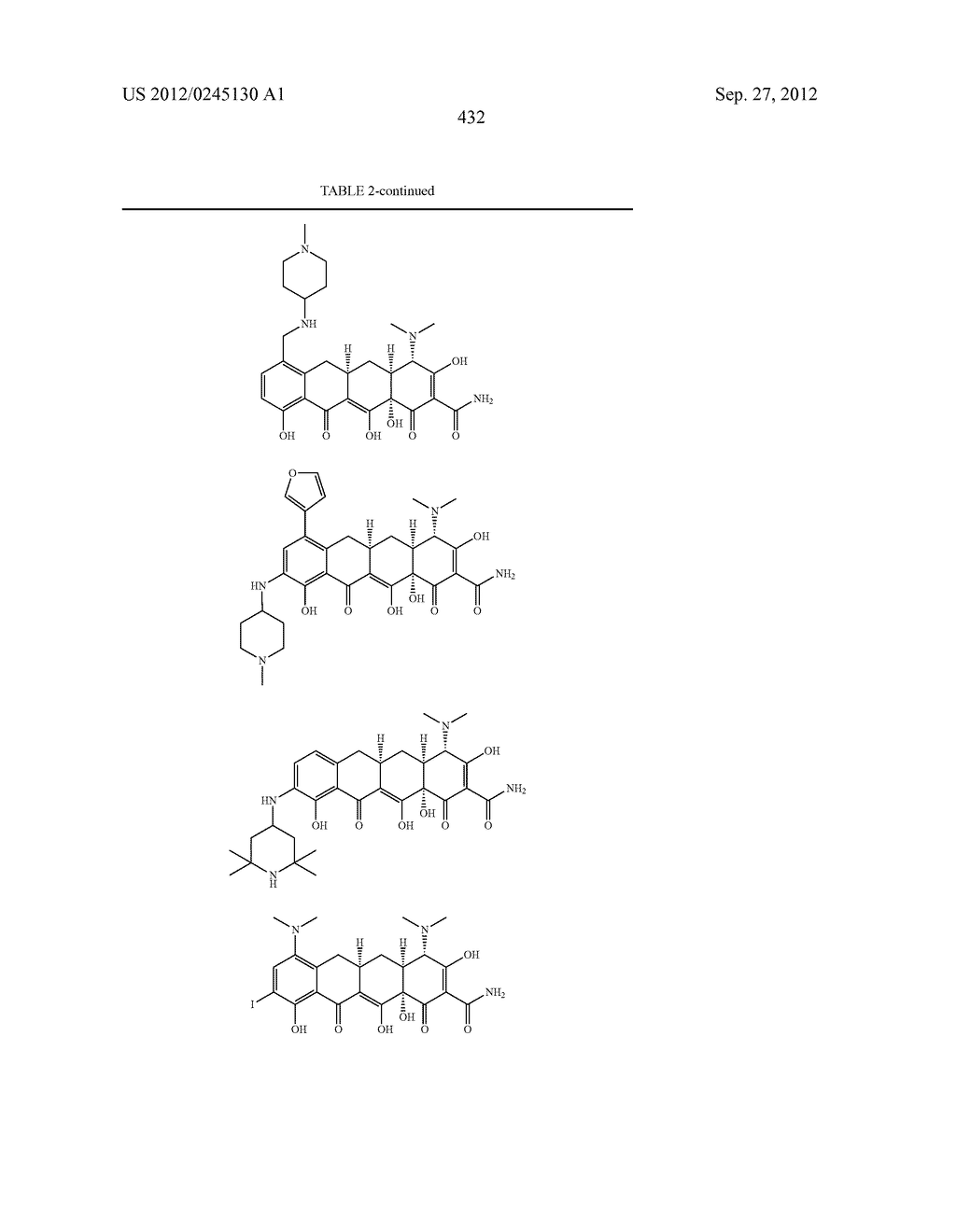 Methods of Using Substituted Tetracycline Compounds to Modulate RNA - diagram, schematic, and image 434