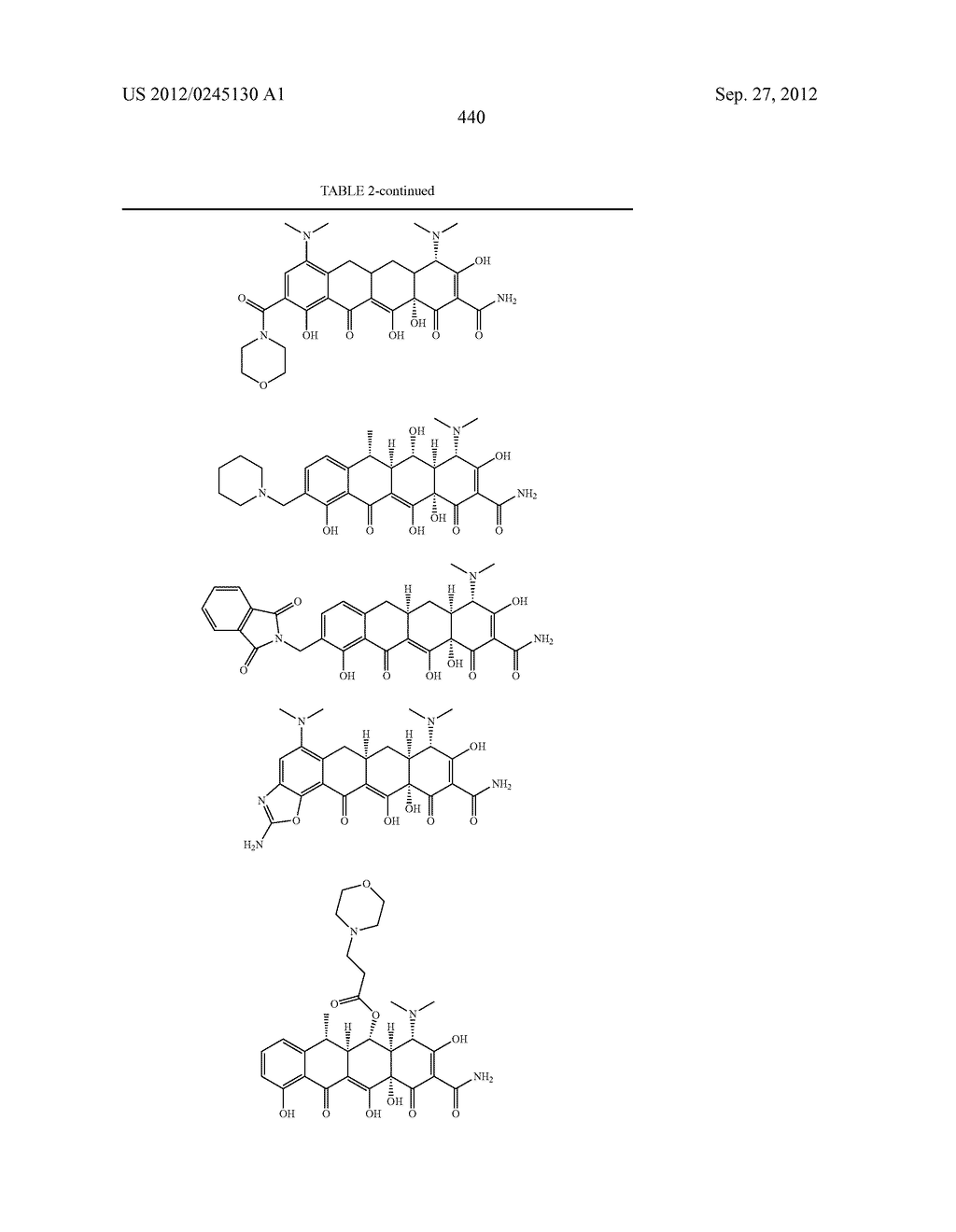 Methods of Using Substituted Tetracycline Compounds to Modulate RNA - diagram, schematic, and image 442