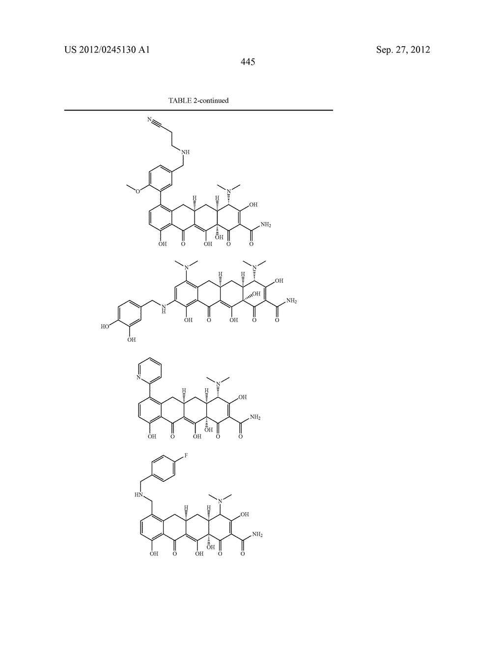 Methods of Using Substituted Tetracycline Compounds to Modulate RNA - diagram, schematic, and image 447