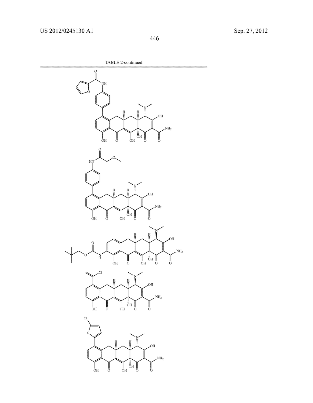 Methods of Using Substituted Tetracycline Compounds to Modulate RNA - diagram, schematic, and image 448