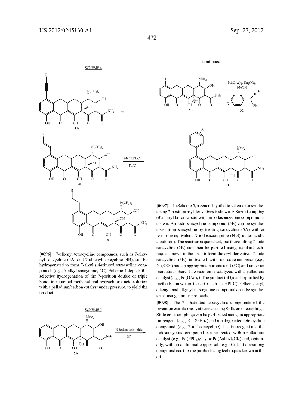 Methods of Using Substituted Tetracycline Compounds to Modulate RNA - diagram, schematic, and image 474