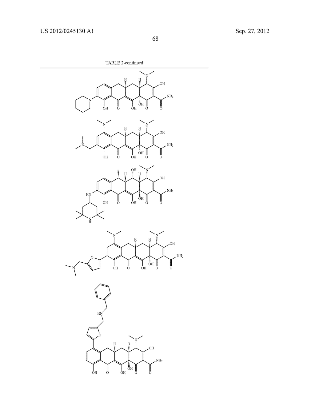 Methods of Using Substituted Tetracycline Compounds to Modulate RNA - diagram, schematic, and image 70