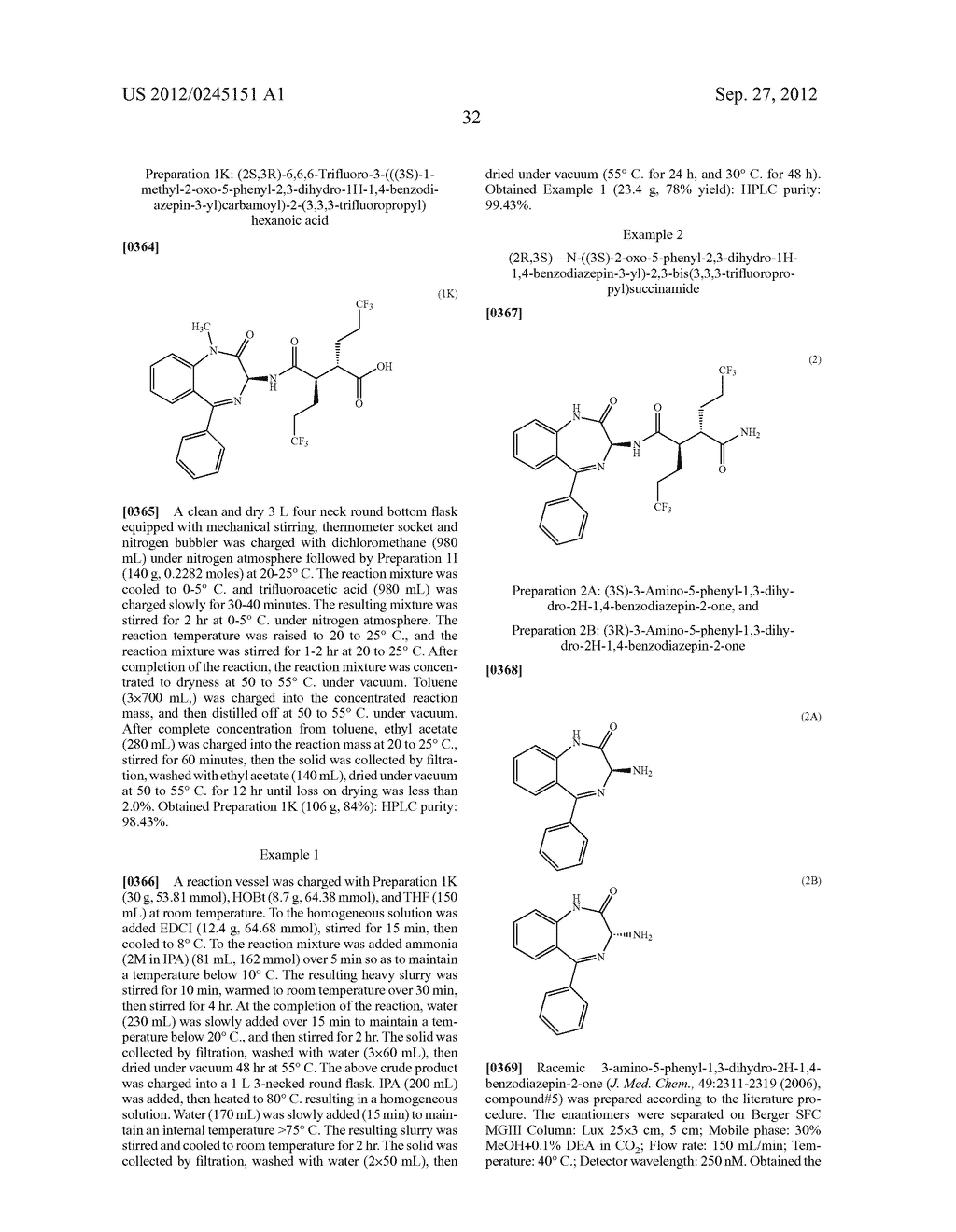 BISFLUOROALKYL-1,4-BENZODIAZEPINONE COMPOUNDS - diagram, schematic, and image 49