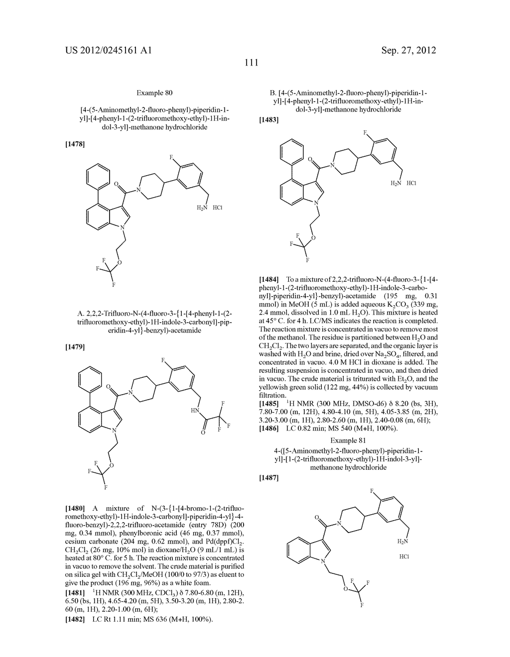 INDOLYL-PIPERIDINYL BENZYLAMINES AS BETA-TRYPTASE INHIBITORS - diagram, schematic, and image 112