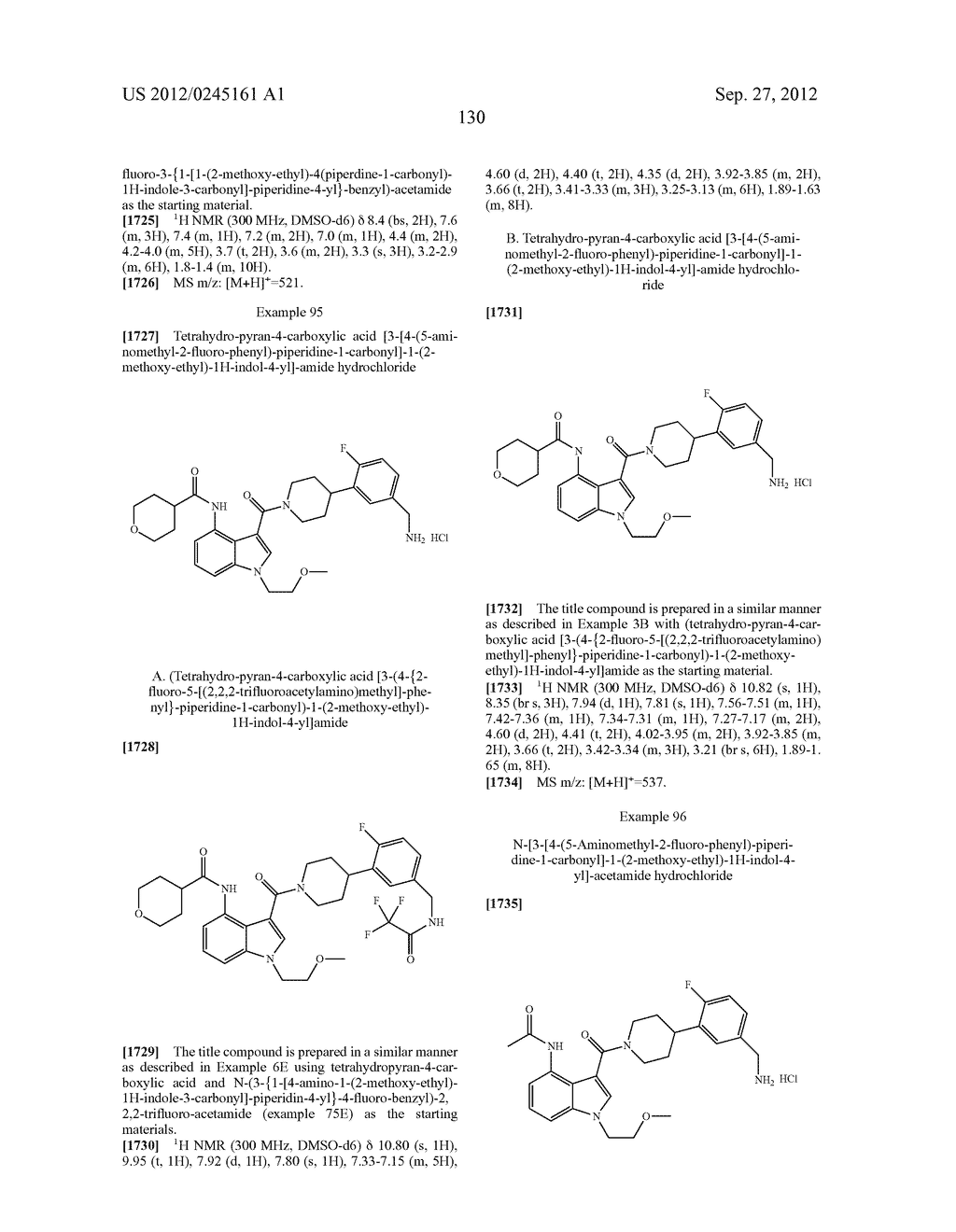 INDOLYL-PIPERIDINYL BENZYLAMINES AS BETA-TRYPTASE INHIBITORS - diagram, schematic, and image 131