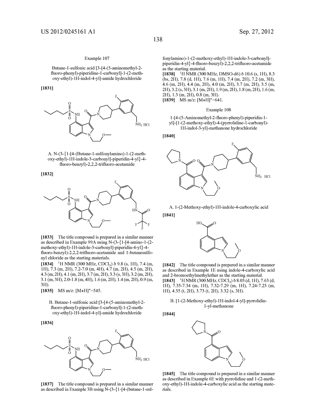 INDOLYL-PIPERIDINYL BENZYLAMINES AS BETA-TRYPTASE INHIBITORS - diagram, schematic, and image 139