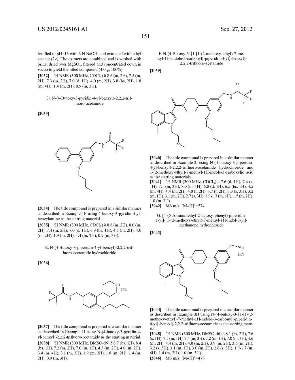 INDOLYL-PIPERIDINYL BENZYLAMINES AS BETA-TRYPTASE INHIBITORS - diagram, schematic, and image 152