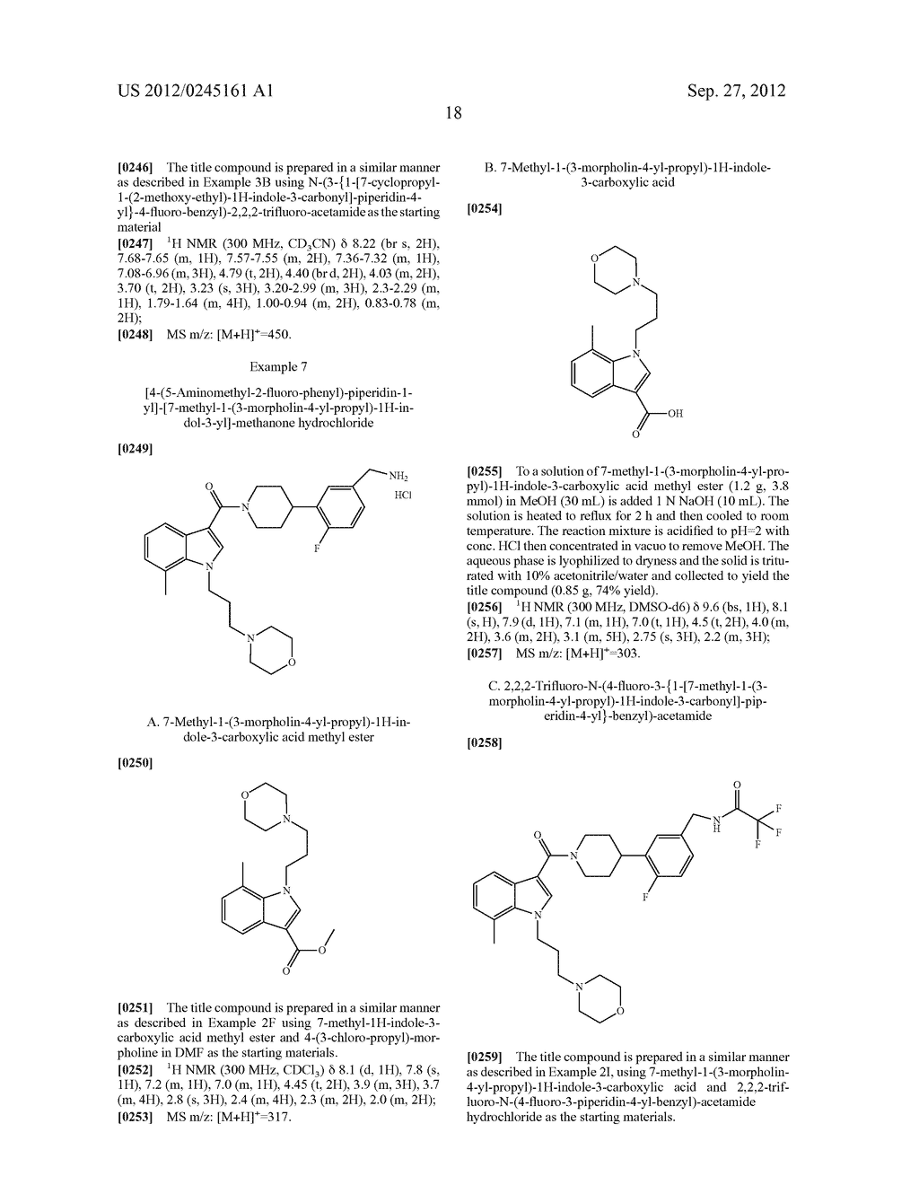 INDOLYL-PIPERIDINYL BENZYLAMINES AS BETA-TRYPTASE INHIBITORS - diagram, schematic, and image 19