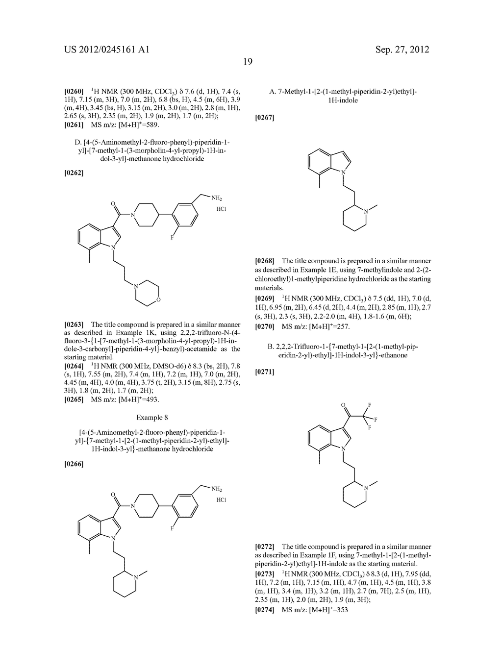 INDOLYL-PIPERIDINYL BENZYLAMINES AS BETA-TRYPTASE INHIBITORS - diagram, schematic, and image 20