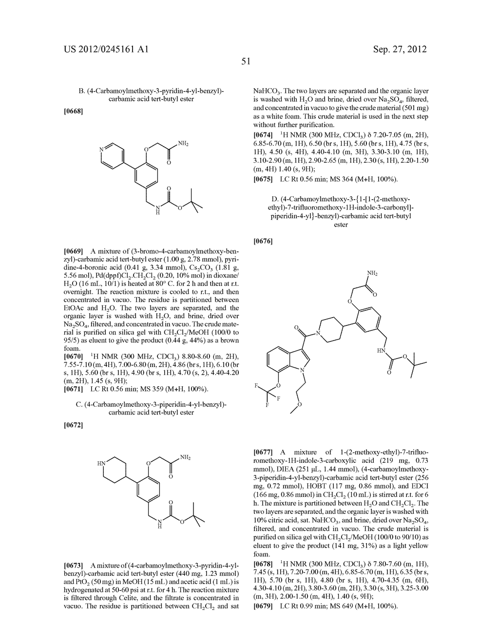 INDOLYL-PIPERIDINYL BENZYLAMINES AS BETA-TRYPTASE INHIBITORS - diagram, schematic, and image 52