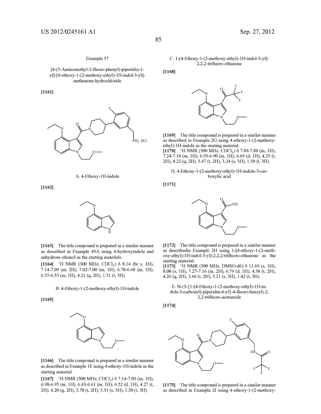 INDOLYL-PIPERIDINYL BENZYLAMINES AS BETA-TRYPTASE INHIBITORS - diagram, schematic, and image 86