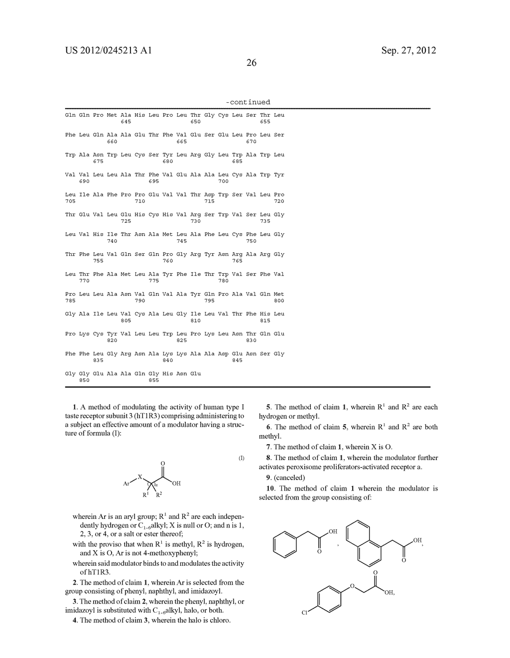 HUMAN TYPE I TASTE RECEPTOR SUBUNIT 3 MODULATORS AND METHODS OF USING SAME - diagram, schematic, and image 37