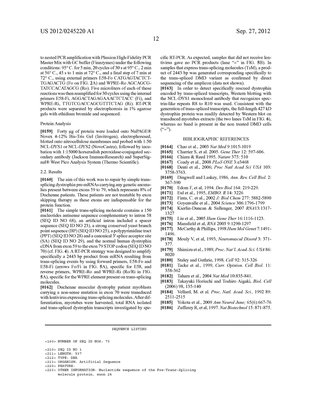 NUCLEIC ACID MOLECULES AND METHODS FOR EXCHANGING EXON(S) BY TRANSSPLICING - diagram, schematic, and image 19