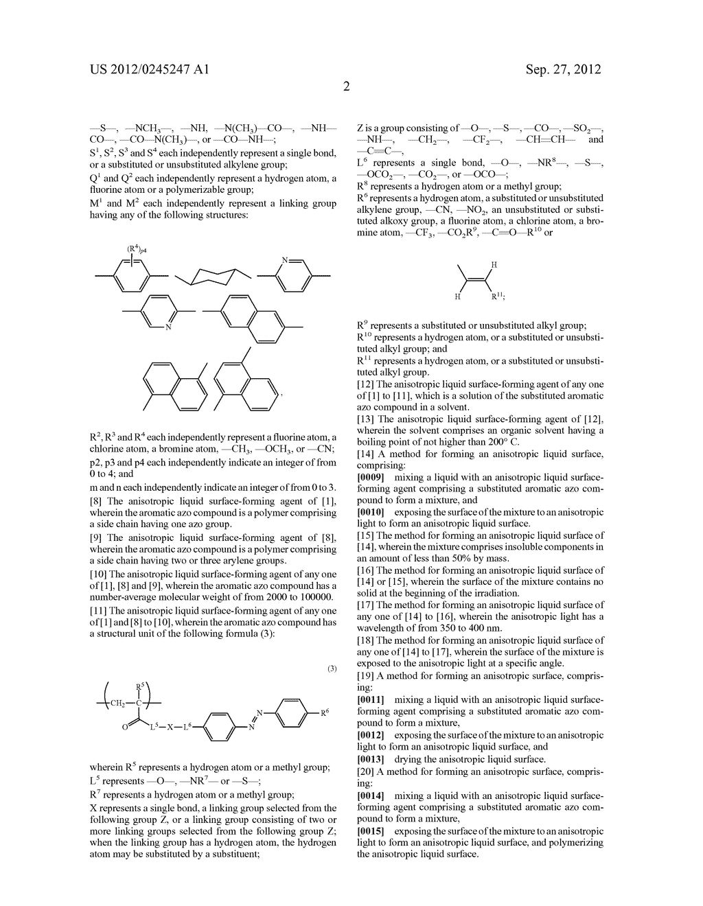 ANISOTROPIC LIQUID SURFACE FORMING AGENT AND ANISOTROPIC LIQUID SURFACE     FORMING METHOD - diagram, schematic, and image 05