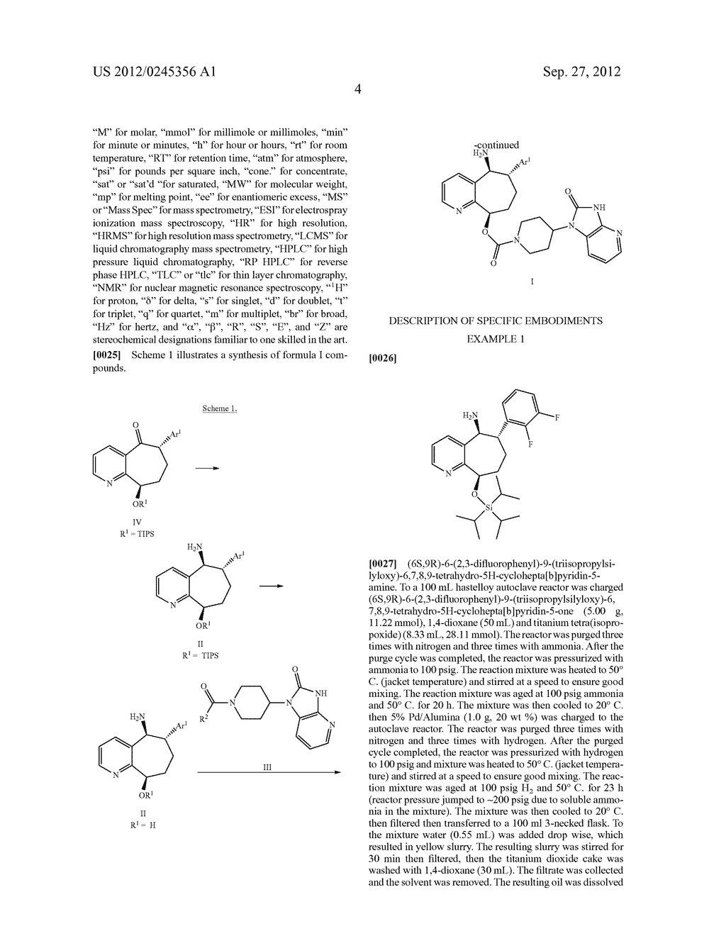 Process for the Preparation of Cycloheptapyridine CGRP Receptor     Antagonists - diagram, schematic, and image 05