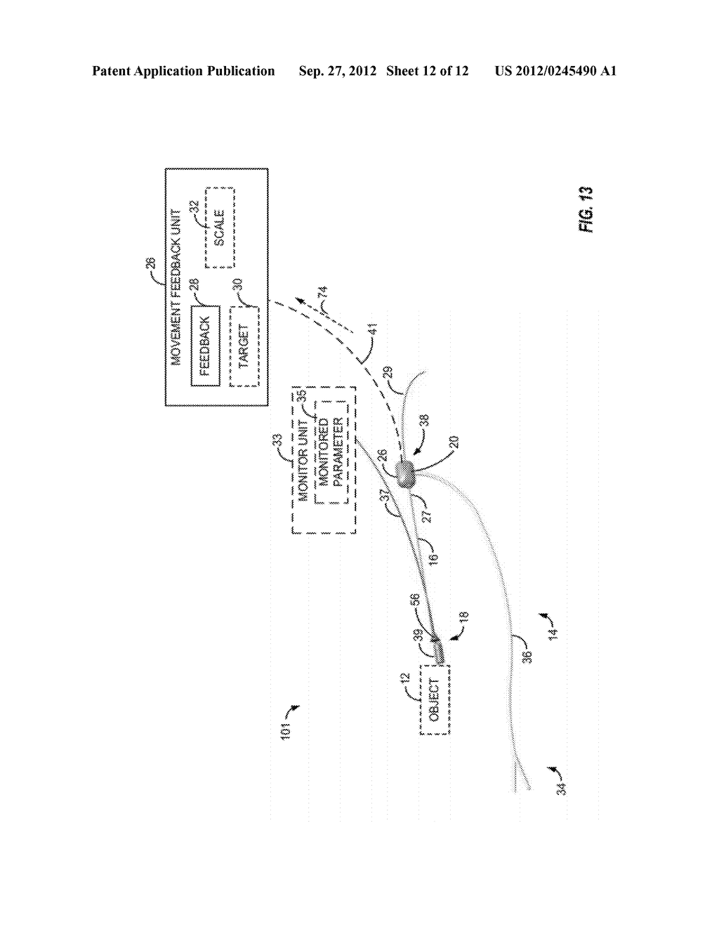 APPARATUS AND METHOD OF DETECTING MOVEMENT OF OBJECTS WITHIN THE ABDOMINAL     AND/OR PELVIC REGION - diagram, schematic, and image 13