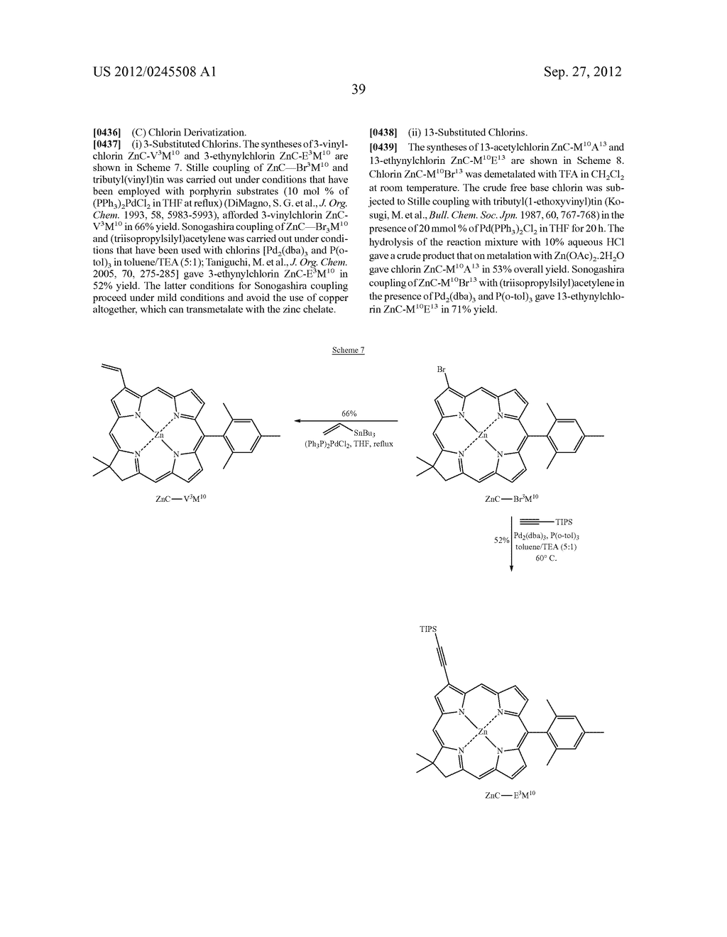 SYNTHESIS OF CHLORINS AND PHORBINES WITH ENHANCED RED SPECTRAL FEATURES - diagram, schematic, and image 43