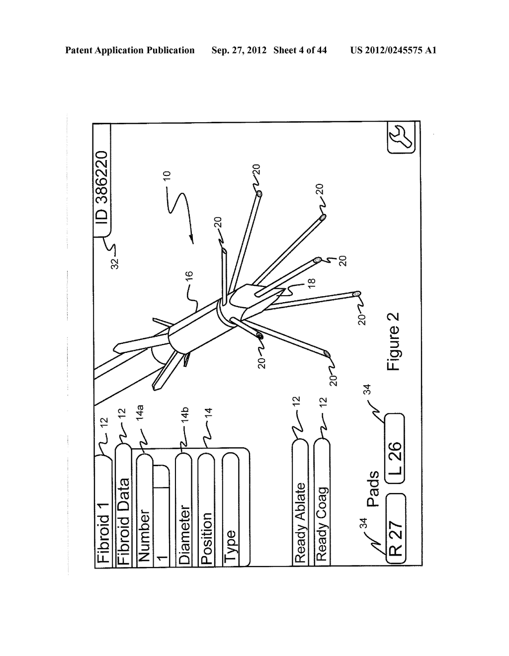 USER INTERFACE AND NAVIGATIONAL TOOL FOR REMOTE CONTROL OF AN ANCHORED RF     ABLATION DEVICE FOR DESTRUCTION OF TISSUE MASSES - diagram, schematic, and image 05