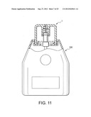 DISPOSABLE LANCET DEVICE CAP WITH INTEGRAL LANCET AND/OR TEST STRIP AND     TESTING DEVICE UTILIZING THE CAP diagram and image