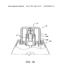 DISPOSABLE LANCET DEVICE CAP WITH INTEGRAL LANCET AND/OR TEST STRIP AND     TESTING DEVICE UTILIZING THE CAP diagram and image