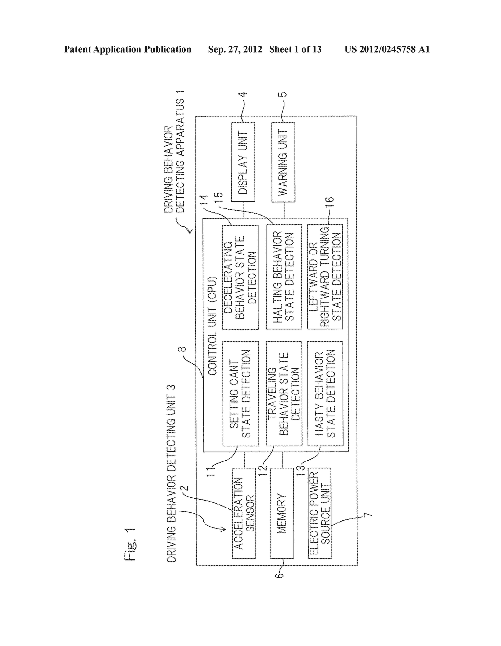 DRIVING BEHAVIOR DETECTING METHOD AND APPARATUS - diagram, schematic, and image 02