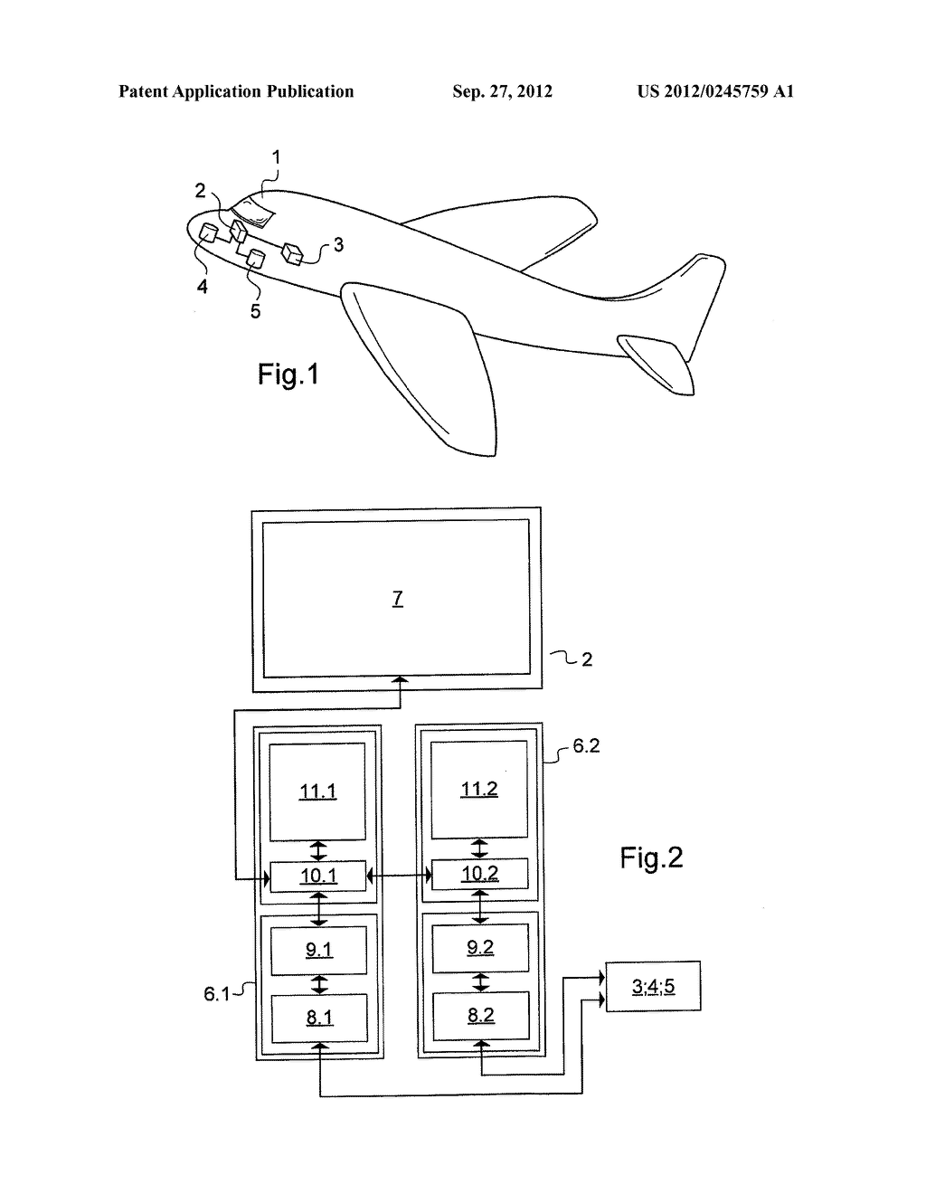 DEVICE FOR DISPLAYING CRITICAL AND NON-CRITICAL INFORMATION, AND AIRCRAFT     INCLUDING SUCH A DEVICE - diagram, schematic, and image 02