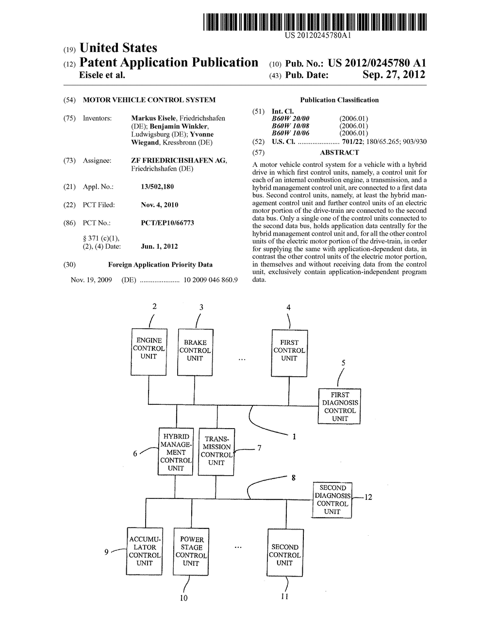 MOTOR VEHICLE CONTROL SYSTEM - diagram, schematic, and image 01